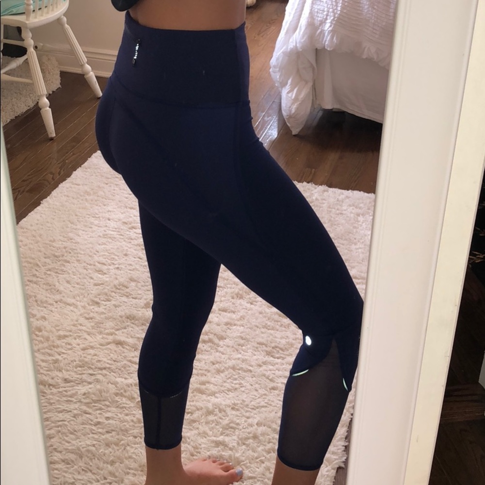 Lululemon athletica Navy blue high waist leggings